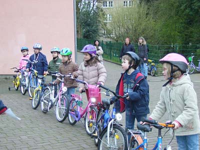 Das erste Radfahrtraining